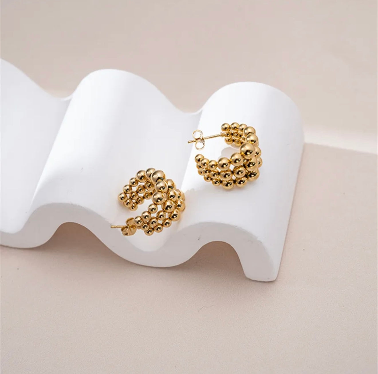 Minimalist Beaded Earrings